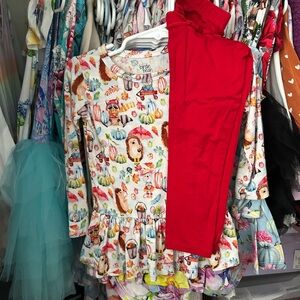 Red Seasonal Matching Set Vibrant Design